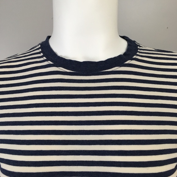 Basic H&M Blue White T-Shirt Dress - Picture 2 of 6